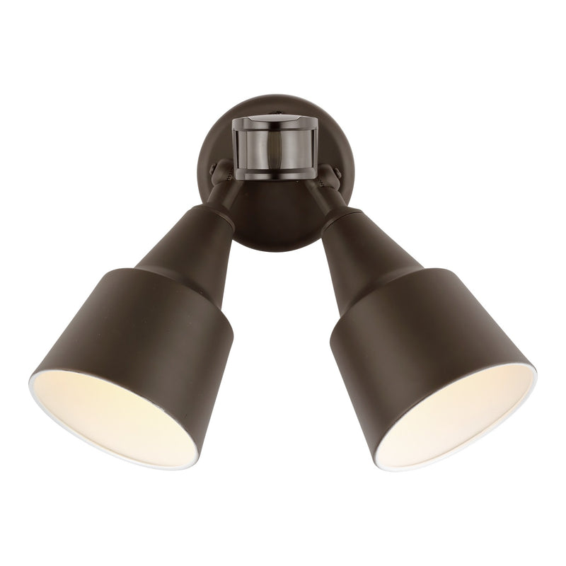 Generation Lighting 8560702PMEN3-71 Two Light Flood with Photo and Motion Sensor, Antique Bronze