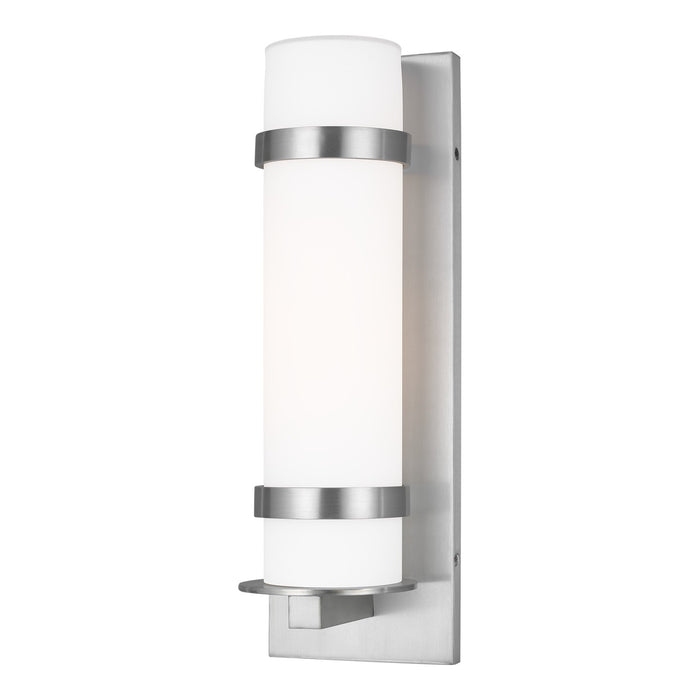 Generation Lighting 8618301-04 One Light Outdoor Wall Lantern, Satin Aluminum