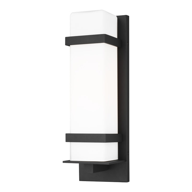 Generation Lighting 8620701EN3-12 One Light Outdoor Wall Lantern, Black