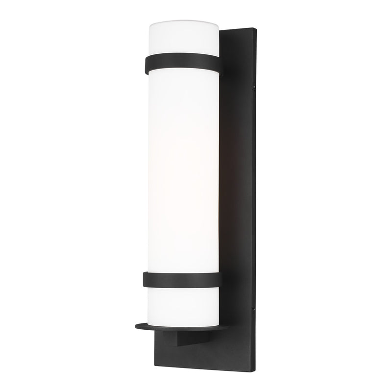 Generation Lighting 8718301EN3-12 One Light Outdoor Wall Lantern, Black