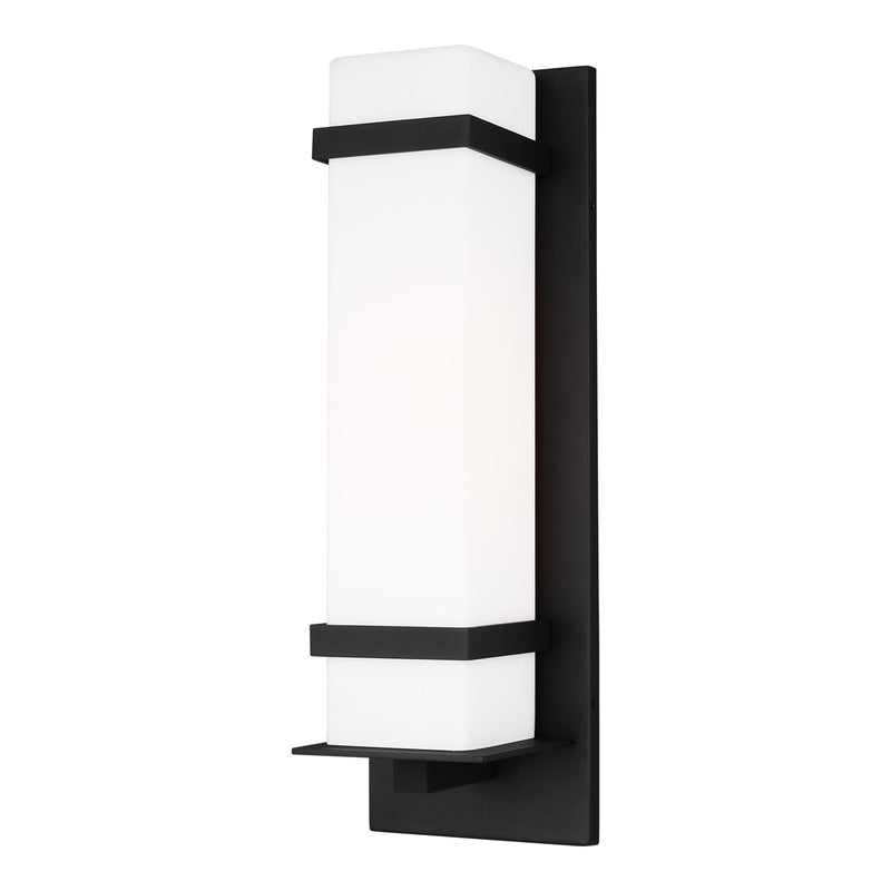 Generation Lighting 8720701EN3-12 One Light Outdoor Wall Lantern, Black