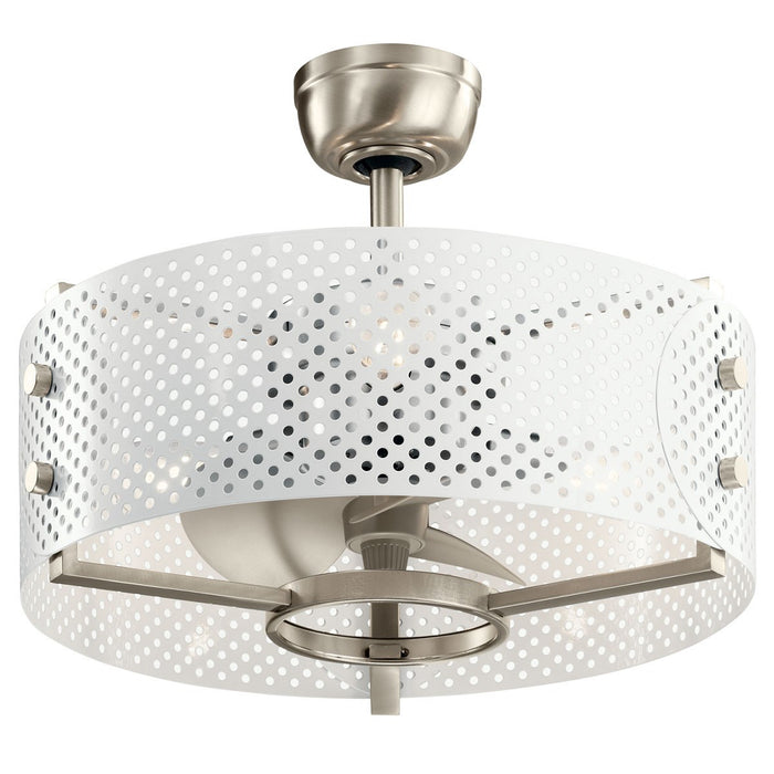Kichler 300041BSS 13" Ceiling Fan, Brushed Stainless Steel