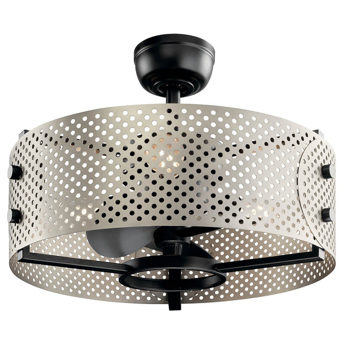 Kichler 300041SBK 13" Ceiling Fan, Satin Black