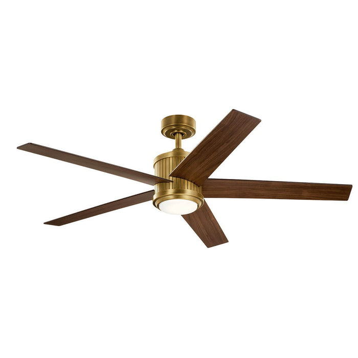 Kichler 300044NBR 56" Ceiling Fan, Natural Brass