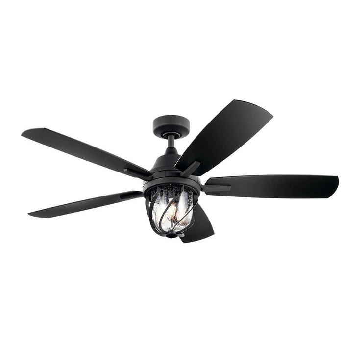 Kichler 310073DBK 52" Ceiling Fan, Distressed Black