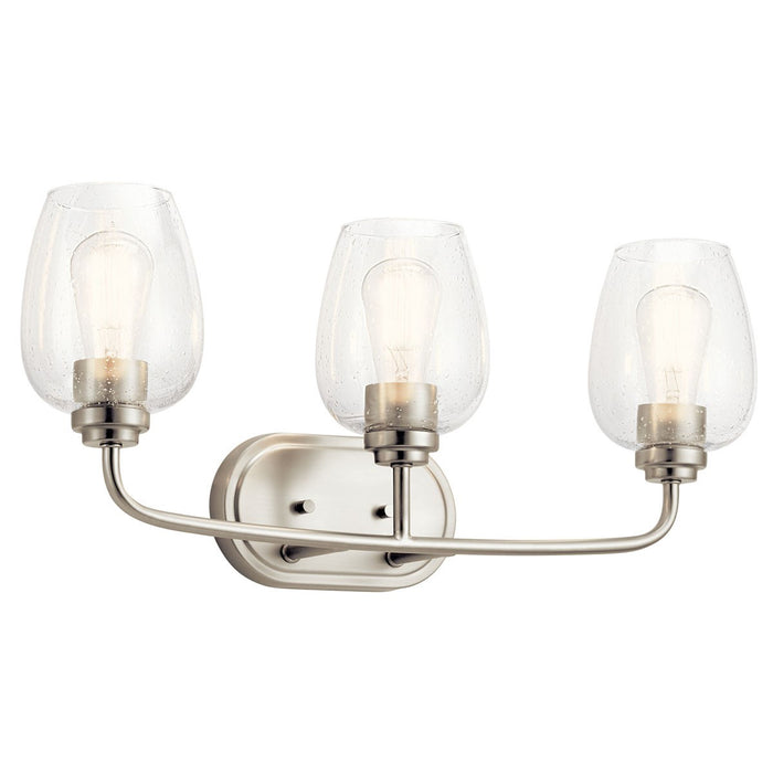 Kichler 45129NICS Three Light Bath, Brushed Nickel