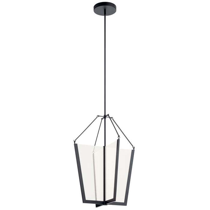 Kichler 52292BKLED LED Foyer Pendant, Black
