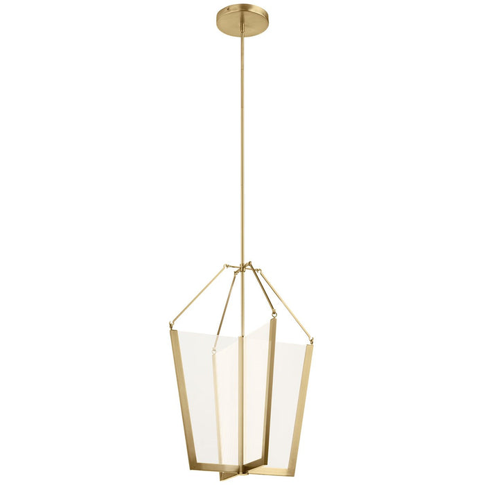 Kichler 52292CGLED LED Foyer Pendant, Champagne Gold