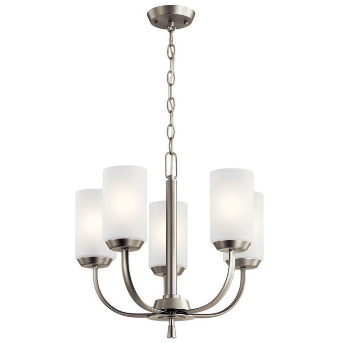 Kichler 52386NI Five Light Chandelier, Brushed Nickel