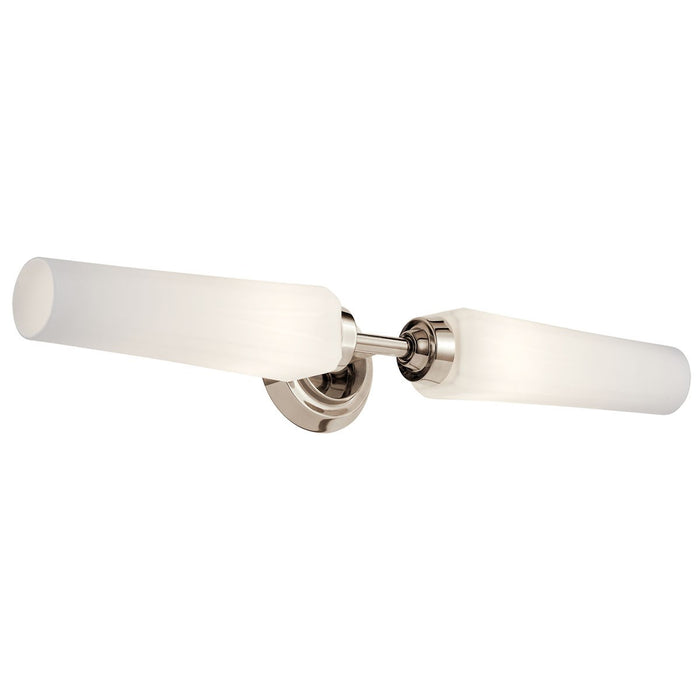 Kichler 55075PN Two Light Bath, Polished Nickel
