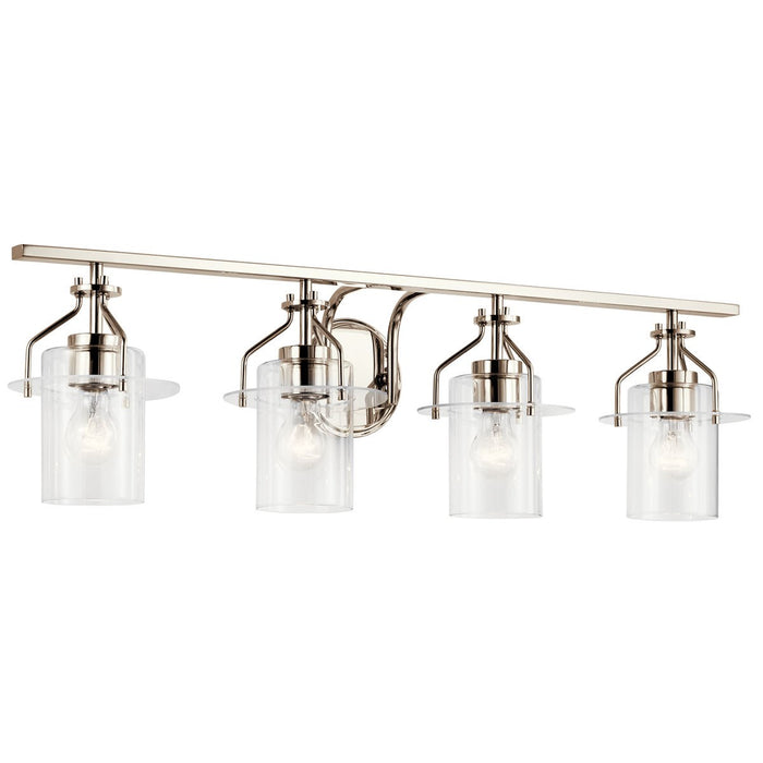 Kichler 55080PN Four Light Bath, Polished Nickel