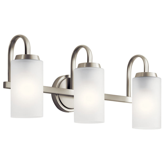 Kichler 55087NI Three Light Bath, Brushed Nickel