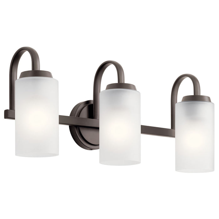 Kichler 55087OZ Three Light Bath, Olde Bronze