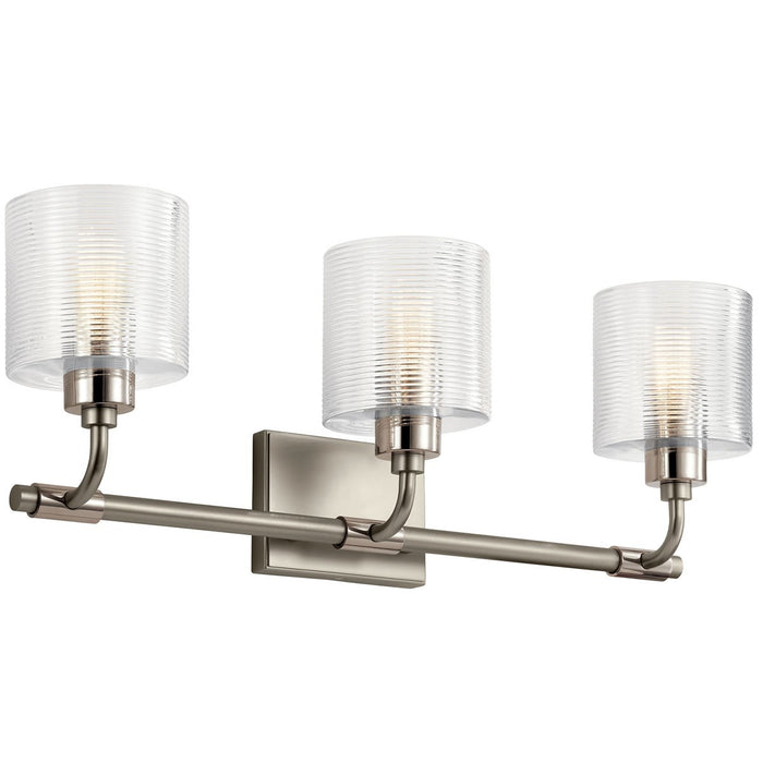 Kichler 55107SN Three Light Bath, Satin Nickel