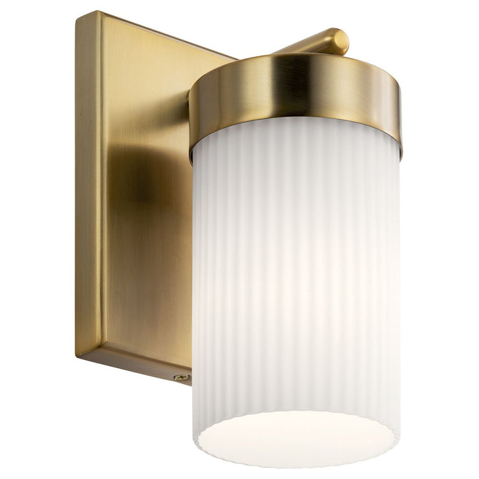 Kichler 55110BNB One Light Wall Sconce, Brushed Natural Brass