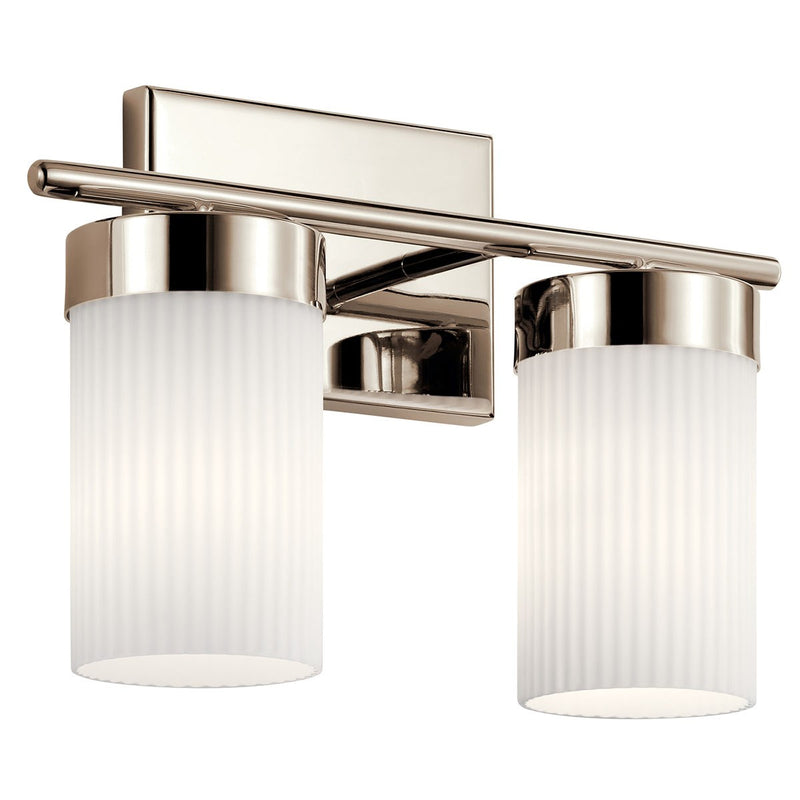 Kichler 55111PN Two Light Bath, Polished Nickel