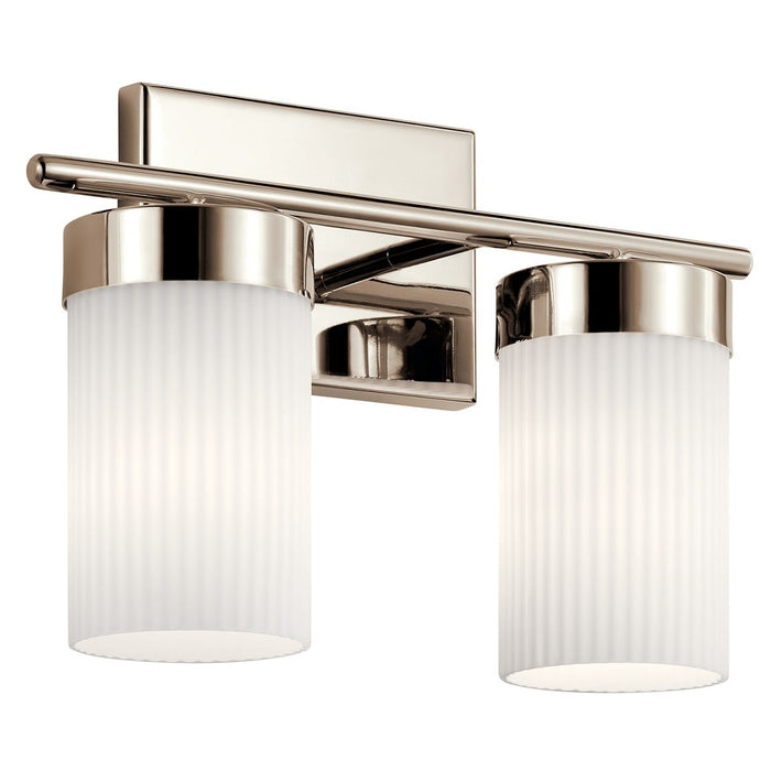 Kichler 55111PN Two Light Bath, Polished Nickel