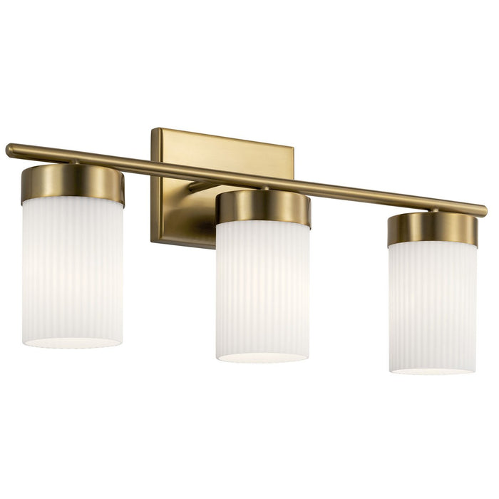 Kichler 55112BNB Three Light Bath, Brushed Natural Brass