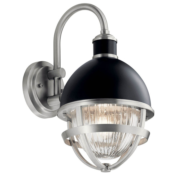 Kichler 59049BK One Light Outdoor Wall Mount, Black
