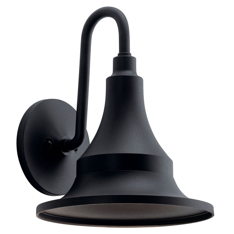 Kichler 59055BKT One Light Outdoor Wall Mount, Textured Black