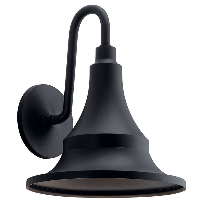 Kichler 59056BKT One Light Outdoor Wall Mount, Textured Black