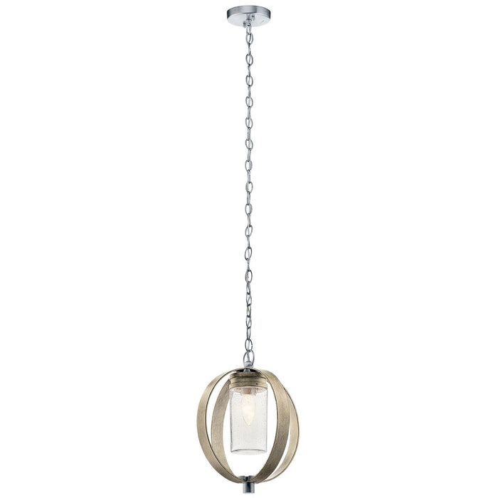 Kichler 59069DAG One Light Outdoor Pendant, Distressed Antique Gray
