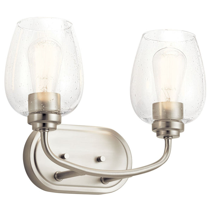 Kichler 45128NICS Two Light Bath, Brushed Nickel