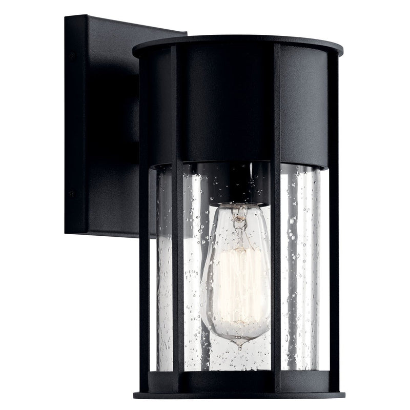 Kichler 59079BKT One Light Outdoor Wall Mount, Textured Black