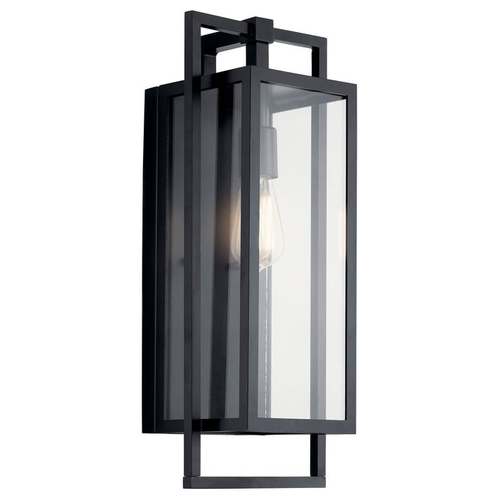 Kichler 59087BK One Light Outdoor Wall Mount, Black