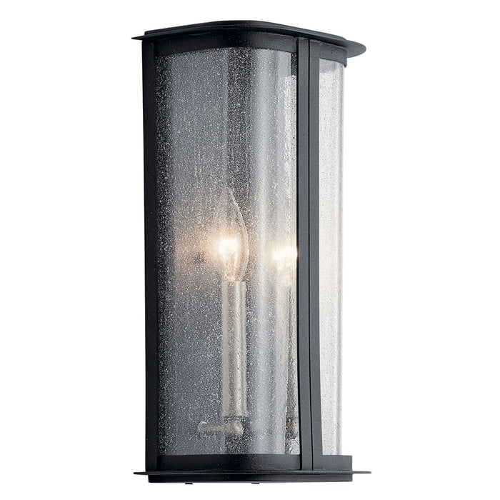 Kichler 59091DBK Two Light Outdoor Wall Mount, Distressed Black