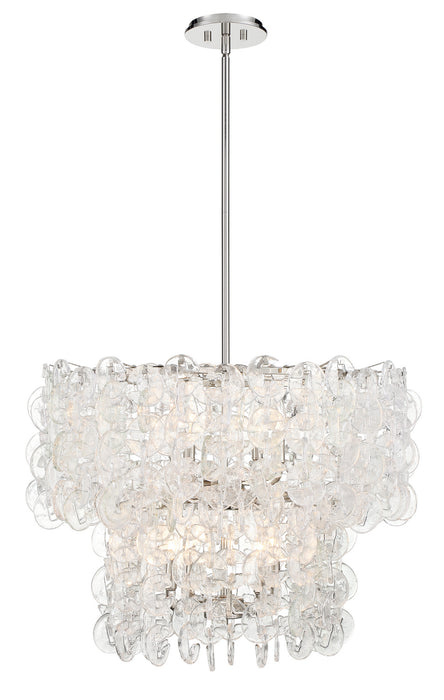 Metropolitan N7738-613 Eight Light Pendant, Polished Nickel