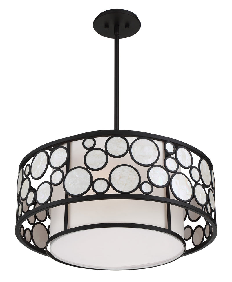 Metropolitan N7754-143 Four Light Pendant, Oil Rubbed Bronze