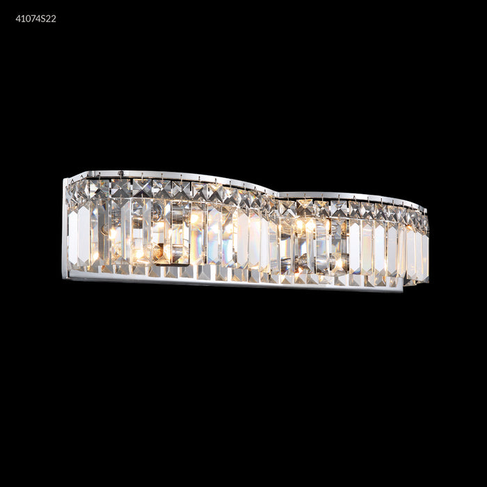 James R. Moder 41074S22 Four Light Vanity, Silver