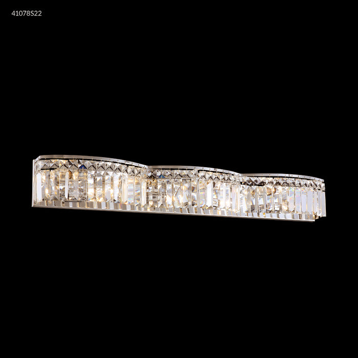 James R. Moder 41078S22 Eight Light Vanity, Silver