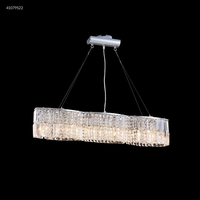 James R. Moder 41079S22 Nine Light Bar Light, Silver