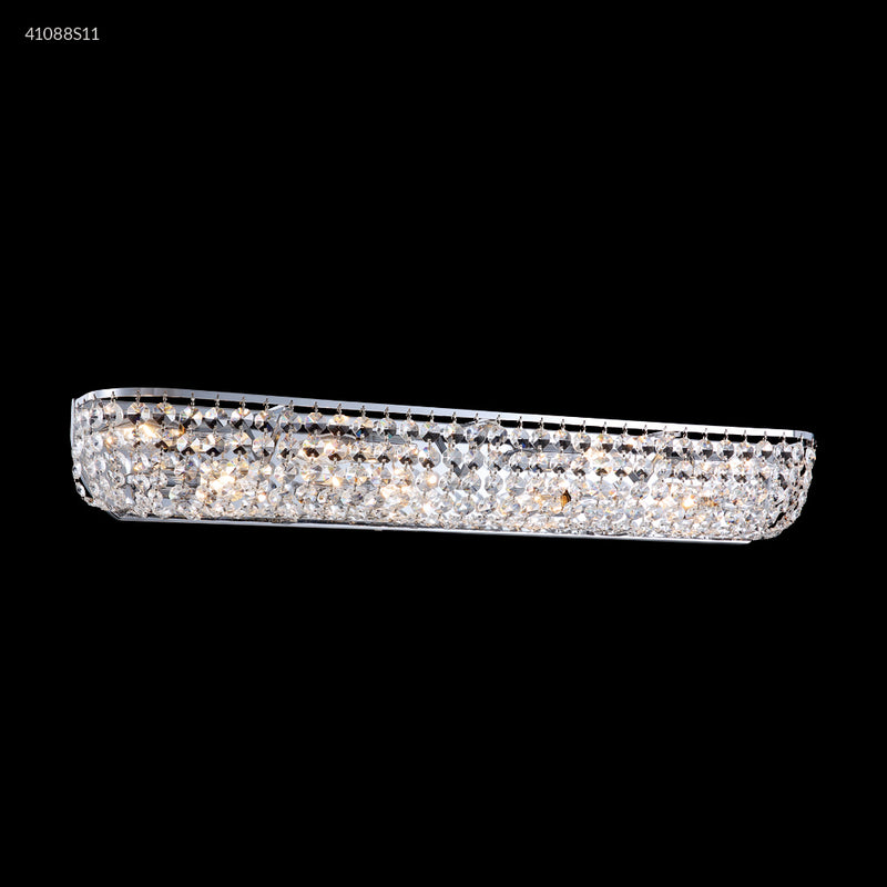 James R. Moder 41088S11 Eight Light Vanity, Silver