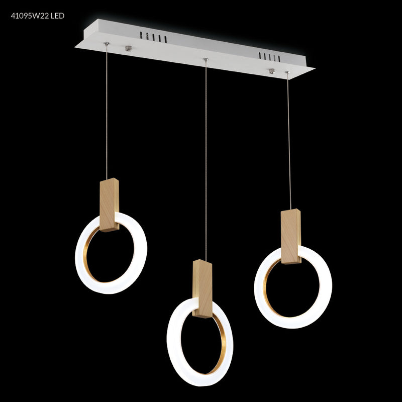James R. Moder 41095W22LED LED Chandelier, White
