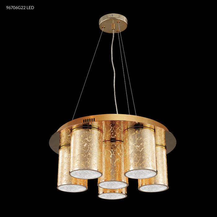 James R. Moder 96706G22LED LED Chandelier, Gold