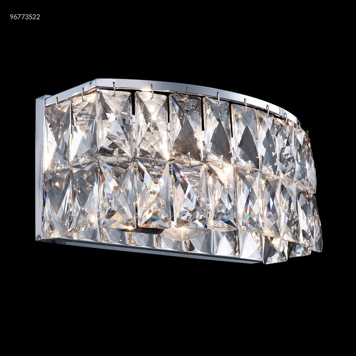 James R. Moder 96773S22 Two Light Vanity, Silver