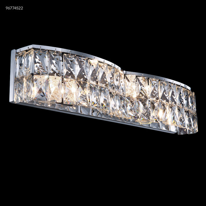 James R. Moder 96774S22 Four Light Vanity, Silver