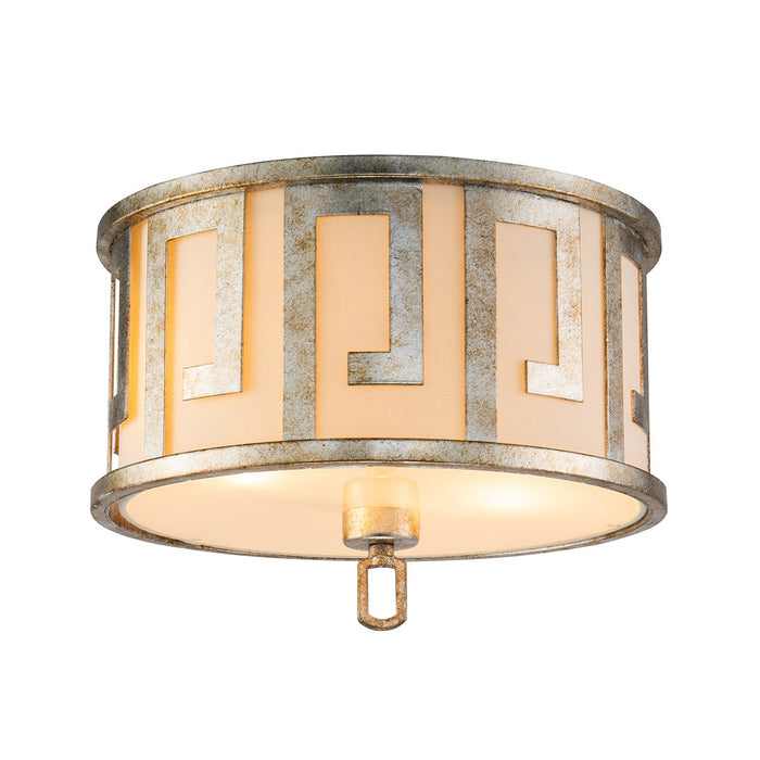 Lucas + McKearn GN/Lemuria/F-S Two Light Flush Mount, Antique Silver