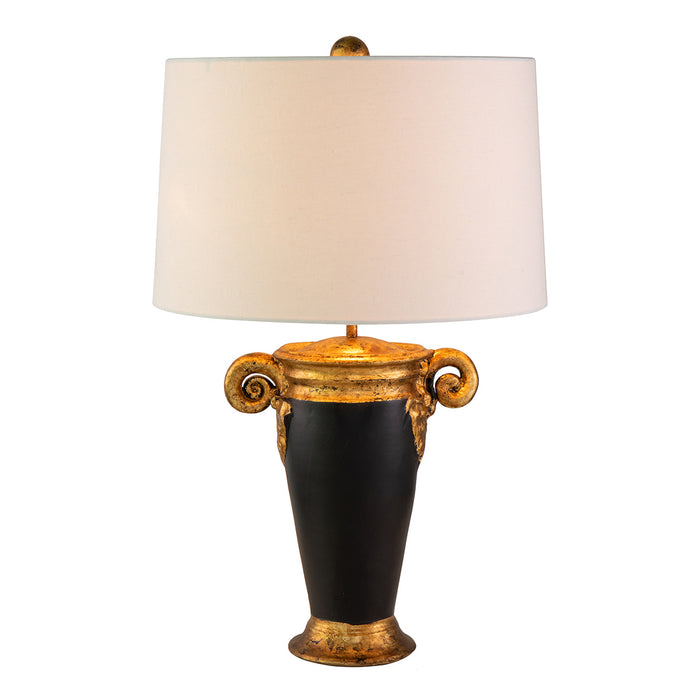 Lucas + McKearn TA1150 One Light Table Lamp, Black/Gold