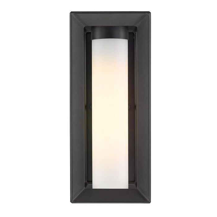 Golden 2073-OWM NB-OP One Light Outdoor Wall Sconce, Natural Black