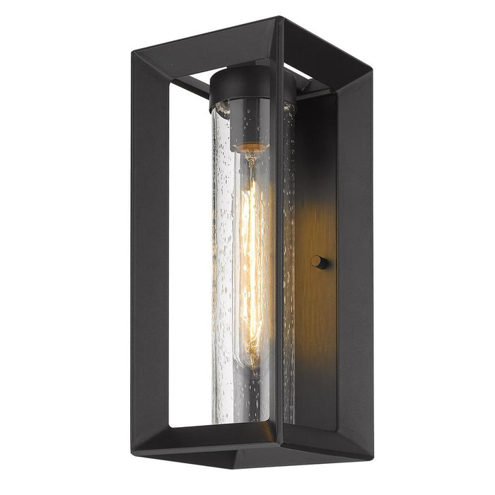 Golden 2073-OWM NB-SD One Light Outdoor Wall Sconce, Natural Black