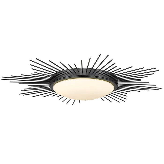 Golden 9126-FM24 BLK-OP LED Flush Mount, Matte Black