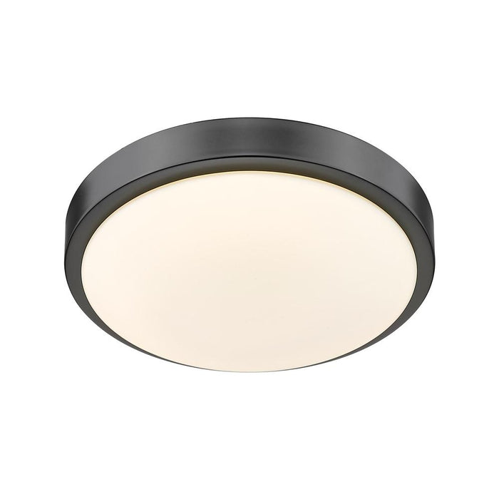 Golden 9128-FM10 BLK-OP LED Flush Mount, Matte Black