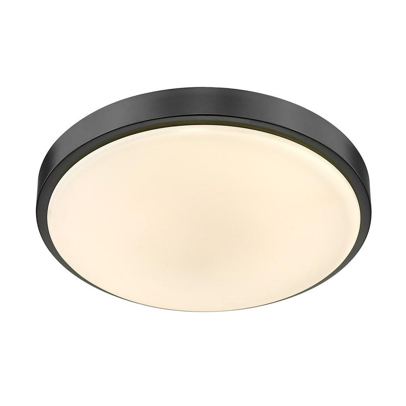Golden 9128-FM13 BLK-OP LED Flush Mount, Matte Black