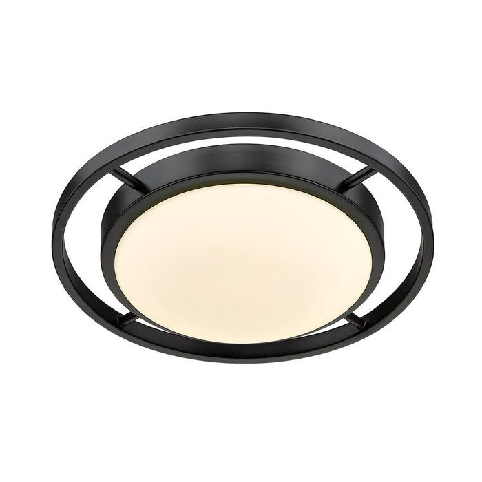 Golden 9130-FM14 BLK-OP LED Flush Mount, Matte Black