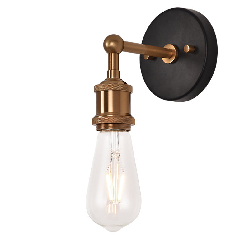 Matteo Lighting W46100AG One Light Wall Sconce, Aged Gold Brass