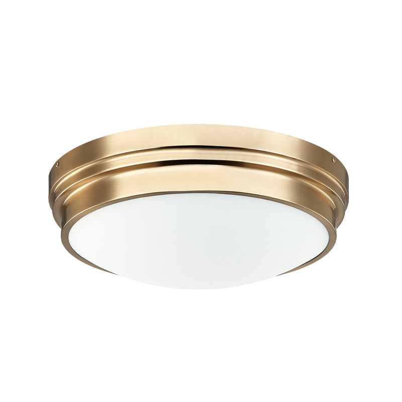Matteo Lighting X46402AG Two Light Ceiling Mount, Aged Gold Brass